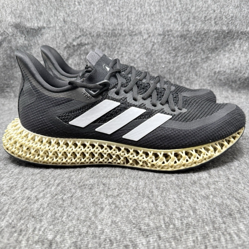 Adidas 4DFWD 2 Men's Size 11.5 Black White 4D Lattice Running AGX9249